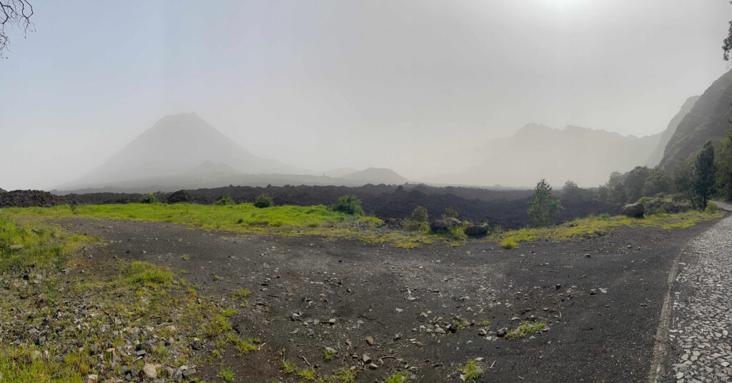 Approaching Fogo Volcano