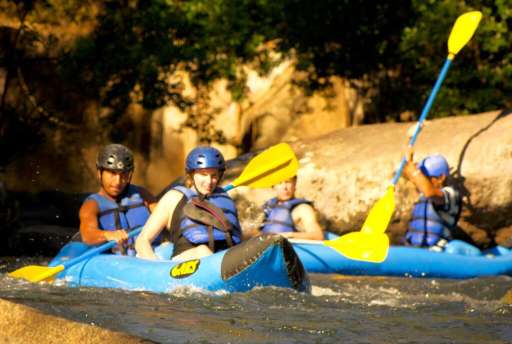 River kayaking in Costa Rica